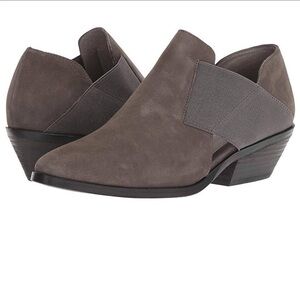 Eileen Fisher Gray Perry Tumbled Nubuck Booties 6.5